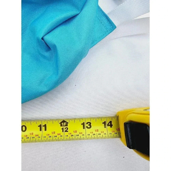 High Sierra Aqua Blue Fat Boy Toucan Tropical Over The Shoulder Logo Backpack - Picture 6 of 15